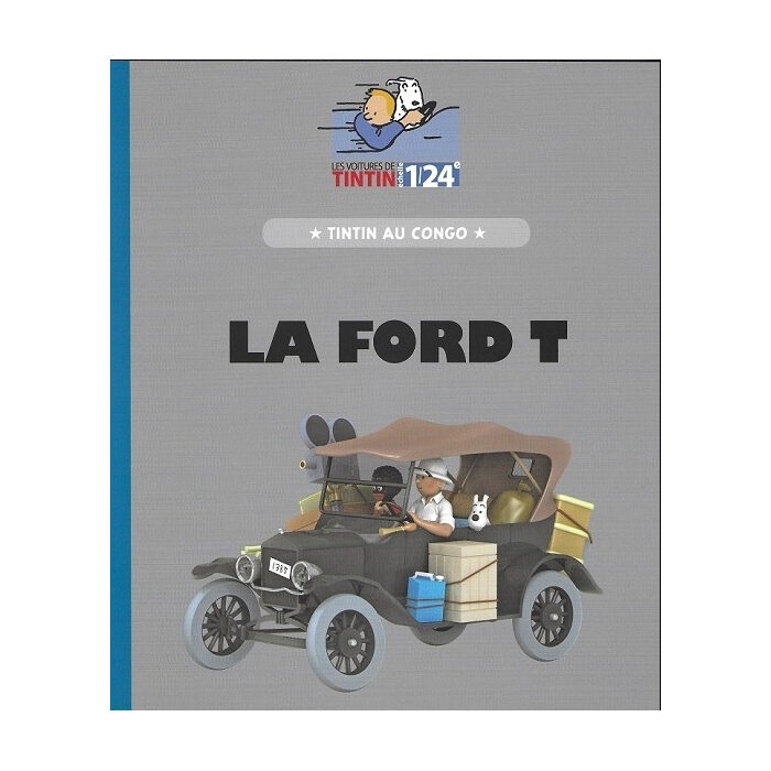 Black Ford T Tintin in the congo 1/24 Voiture Tintin cars New