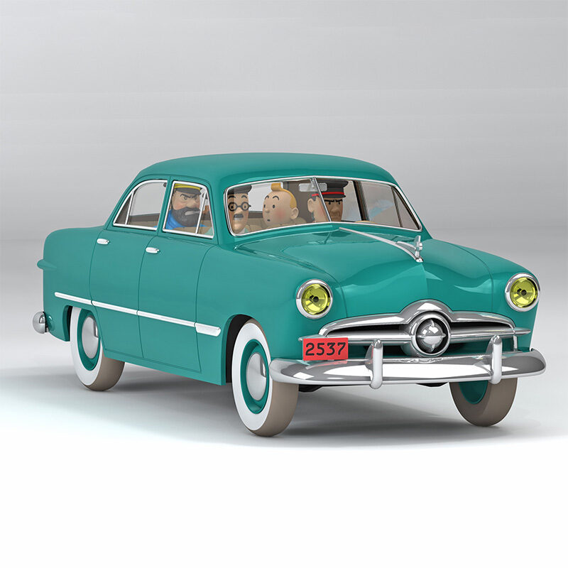 The Ford custom at Sprodj from Destination Moon 1/24 VOITURE TINTIN CARS 