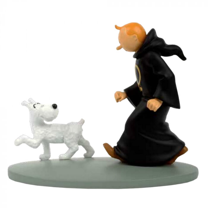 Tintin and Snowy in toga colorized resin figurine (Serie no. 5 ) Moulinsart New