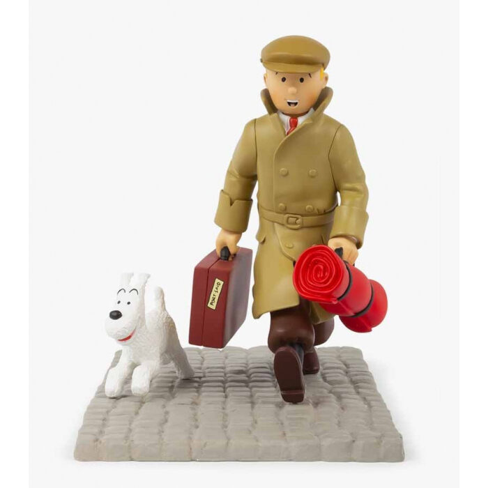 Tintin and Snowy Ils arrivent resin figurine statue Moulinsart New