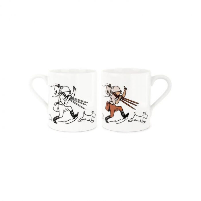 Tintin in the congo porcelain mug in gift box Official Moulinsart product New