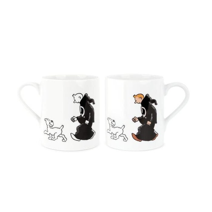 Tintin in Toga porcelain mug in gift box Official Tintin product Moulinsart New
