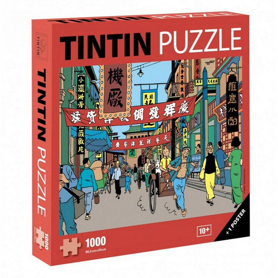 Tintin puzzle Streets of Shanghai 1000 pieces 