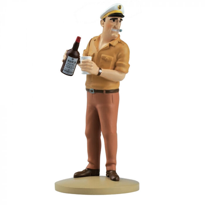 Allan provokes Haddock resin figurine statue Tintin official product