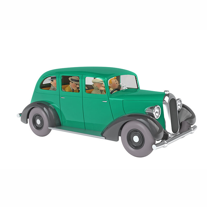 Tintin in America green gangster Graham Six 1/24 Voiture Tintin cars