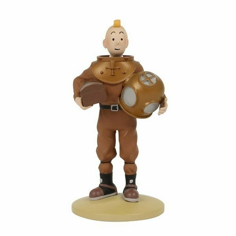 Tintin diver in scaphandre suit polyresin figurine Official Tintin product