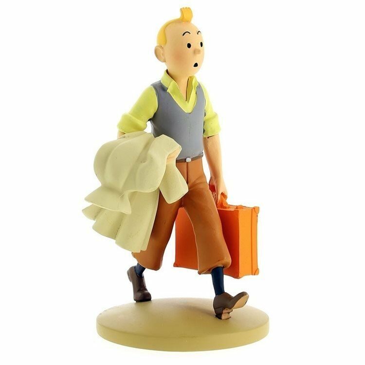 Tintin en route polyresin figurine Official Tintin Moulinsart product 