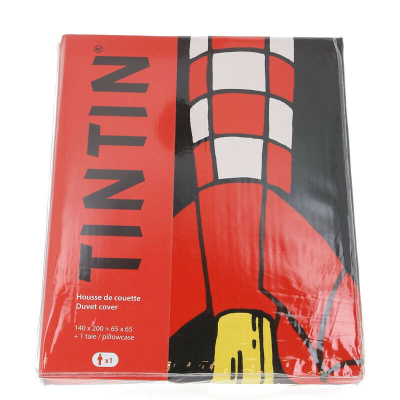 Tintin Rocket duvet cover set & square pillow case Tintin official product