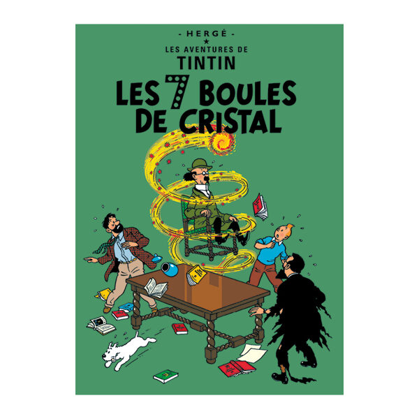 Tintin and The Seven Crystal balls Officia large size poster
