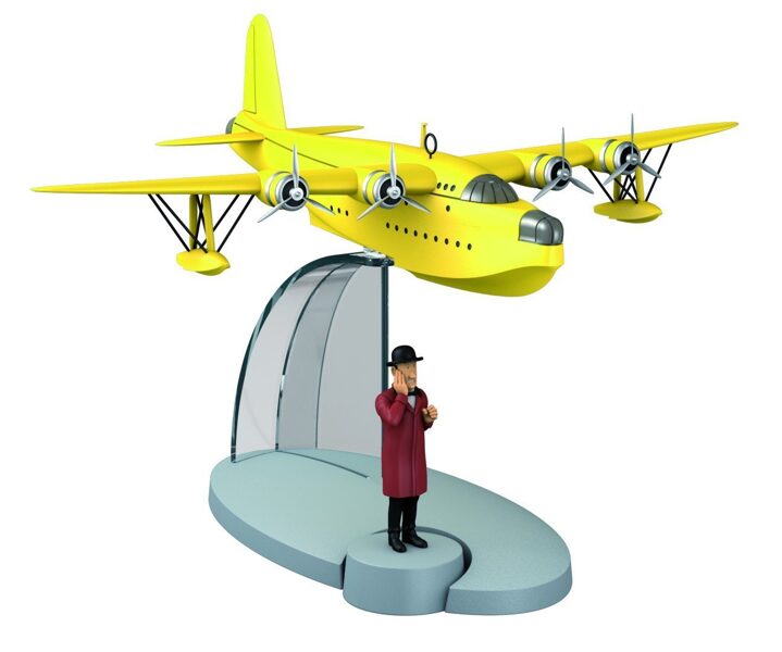 The Yellow Seaplane from the Seven Crystal Balls Official Tintin product 