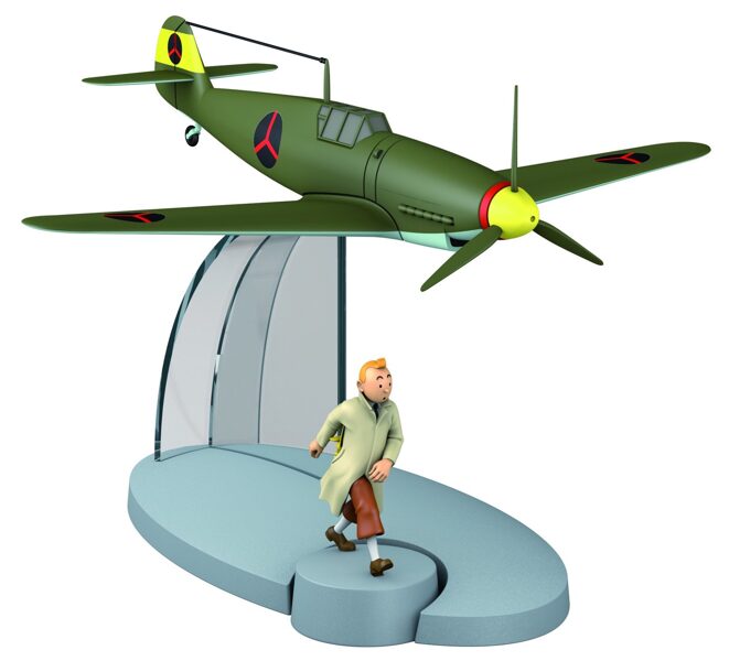 Tintin and King Ottokar's Sceptre The Bordurian BF-109 fighter plane