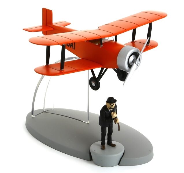 Tintin & The Acrobatic biplane from the Black Island Official Tintin product 