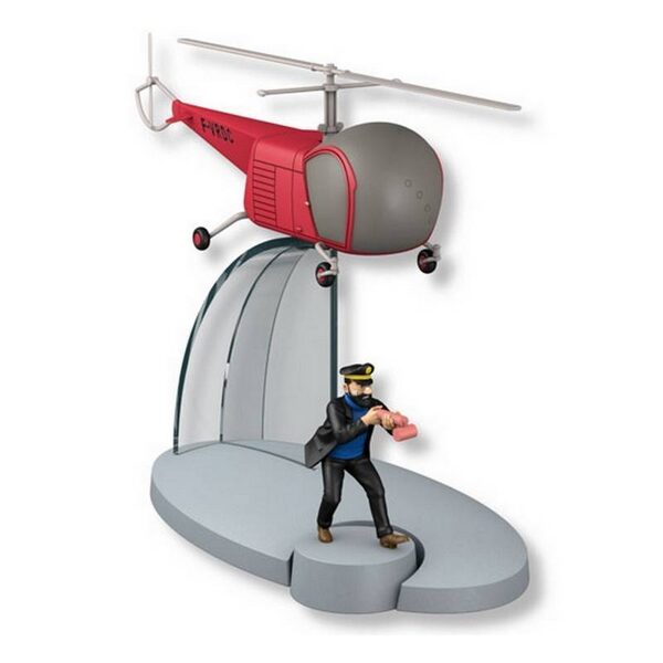 Tintin & Bordurian Capt. Haddock helicopter from The Calculus Affair 