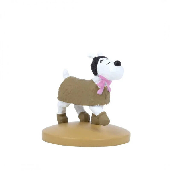 Snowy in winter coat resin figurine Official Tintin product New