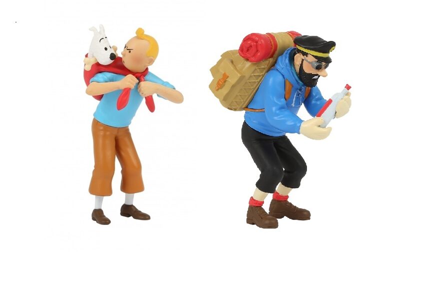 Tintin and Captain Haddock 2 plastic figurine set