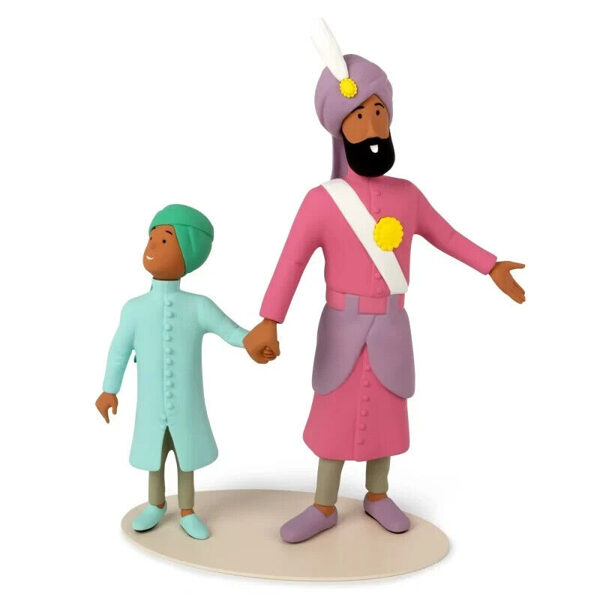 Maharaja and his son resin Statue Musée Imaginaire de Tintin Collection NEW