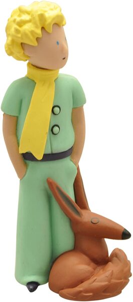 The Little Prince with fox plastic figurine Plastoy