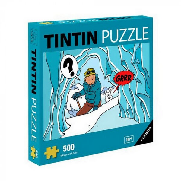 Tintin in Tibet cave 500 pieces puzzle with poster 48.5 x 34.5 cm