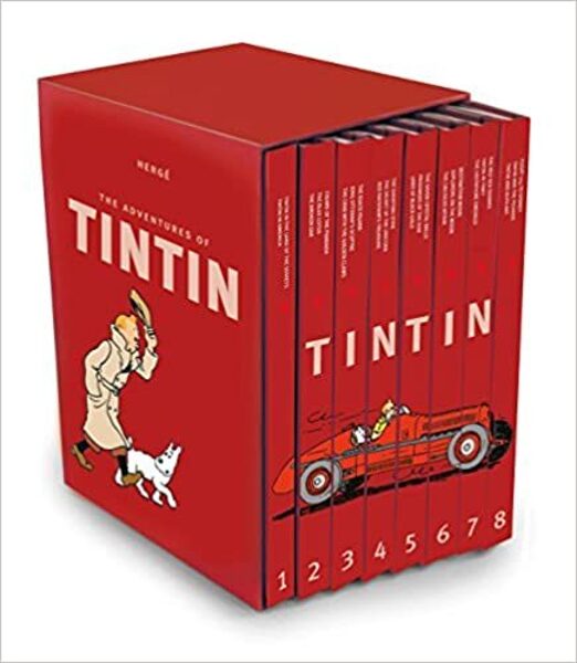 The Complete Adventures of Tintin 8 hardcover Books Boxset by Herge  English 