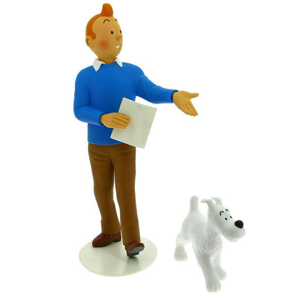 Tintin and Snowy resin statue figurine  Musée Imaginaire" collection 