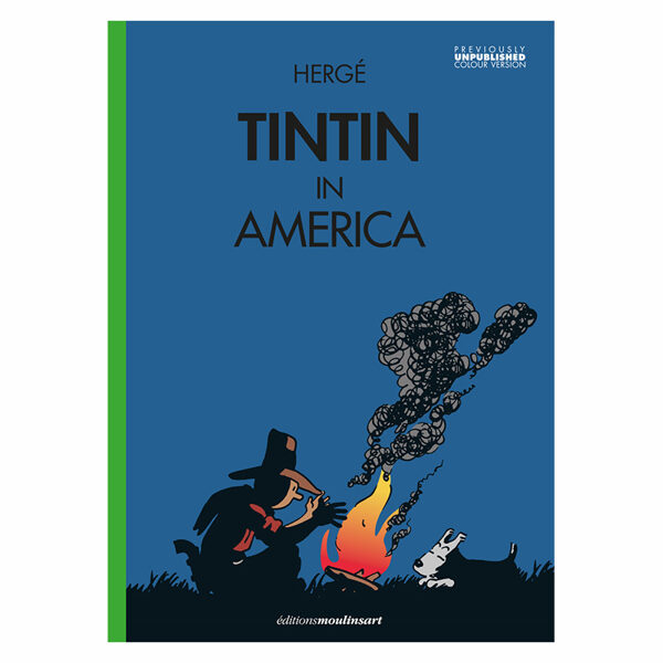 Tintin in America colorized English hardcover version book Campfire New & Sealed