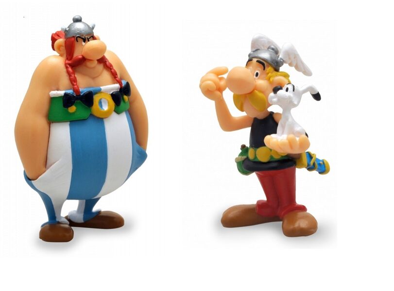 Asterix and Obelix plastic figurine set Plastoy New