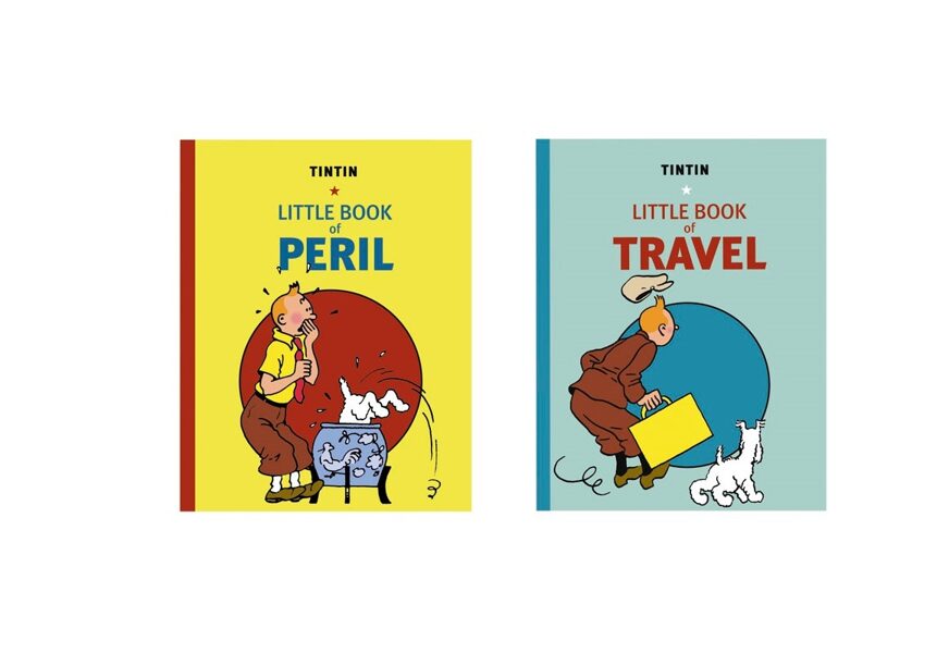 Tintin Little book of Peril and Little book of Travel set of 2 books
