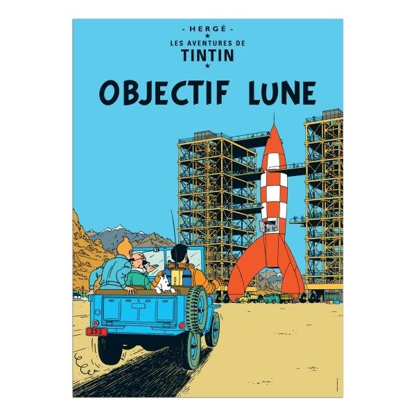 Tintin and Destination Moon Official large size poster