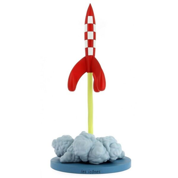 The lunar rocket taking off resin figurine statue Icons collection Tintin 