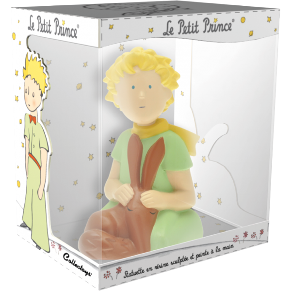 The Little Prince and the fox in boxset resin statue Plastoy 