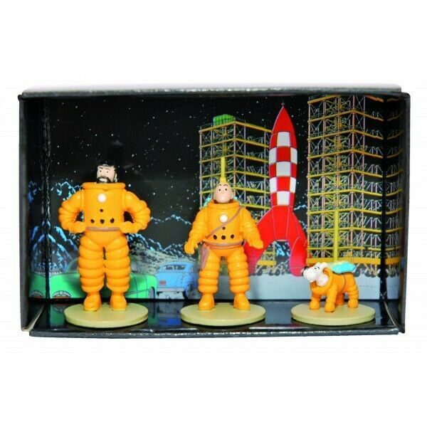 Tintin Destination Moon mini metal figurine boxset Moulinsart