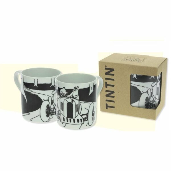 Tintin Soviet Car porcelain mug in gift box