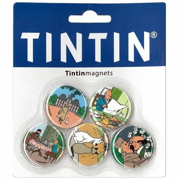 Tintin set of 5 magnets Moulinsart 
