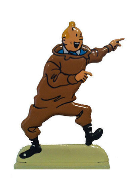 Tintin and the red rackham treasure metal figurine  