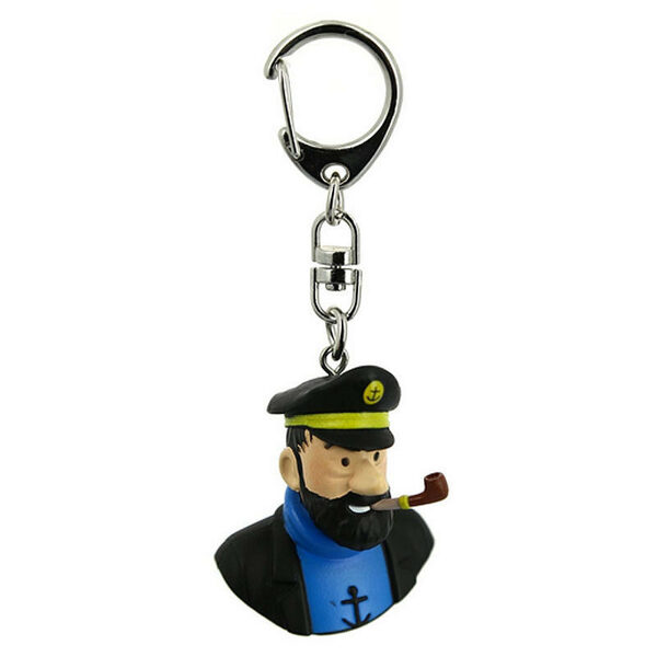 Captain haddock bust plastic key ring Moulinsart