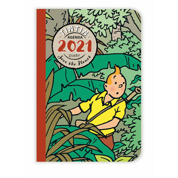 Tintin pocket size diary agenda 2021 Save the planet 