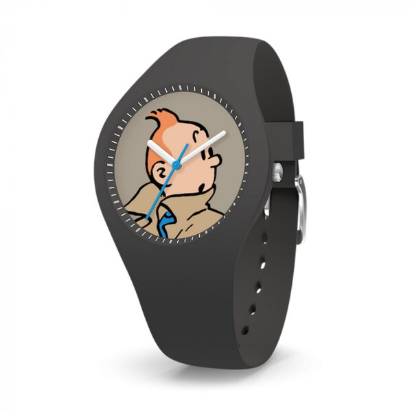 Tintin black sport skin Silicone Ice-Watch Medium 82445 Moulinsart