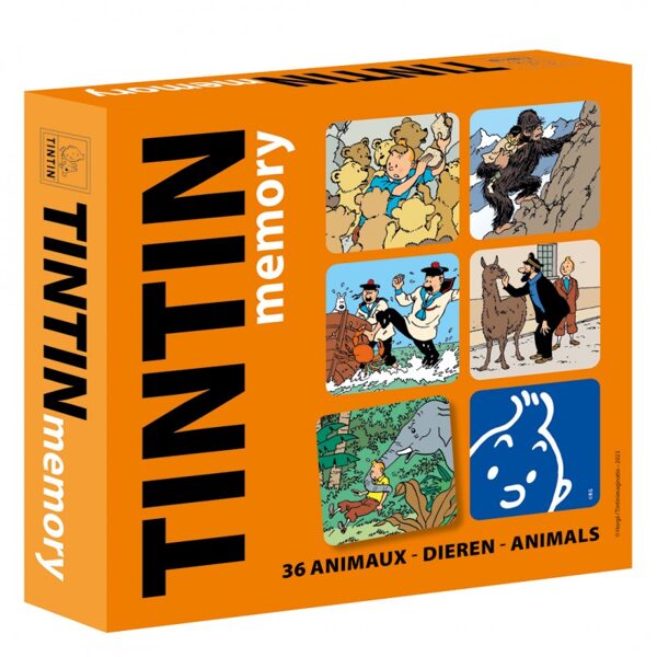 Tintin animal memory 36 playing card game Tintinimaginatio New & Sealed