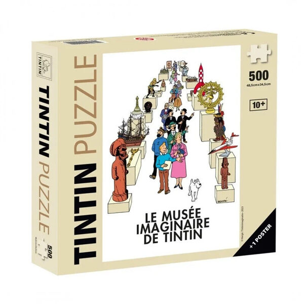 Le Musee imaginaire de Tintin 500 pieces puzzle with poster New and Sealed