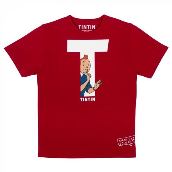 Tintin T T-shirt red Official Moulinsart product