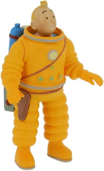 Tintin cosmonaut plastic figurine Tintinimaginatio New