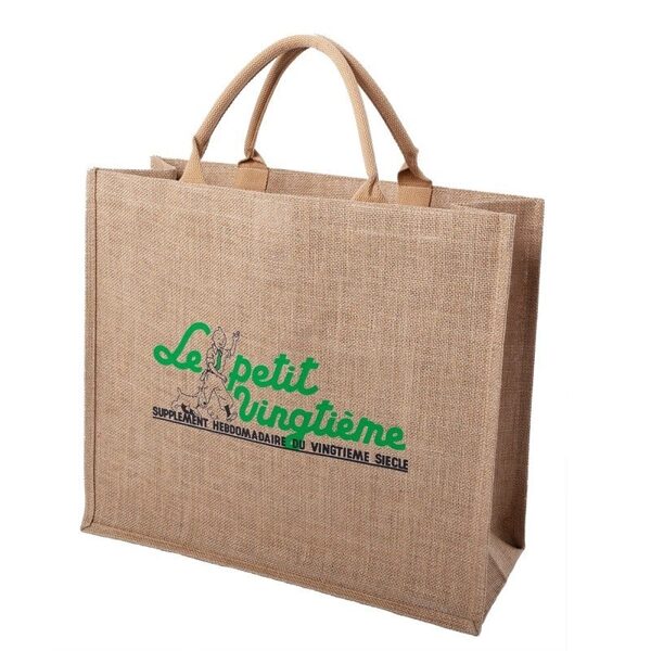 Tintin green Jute bag Petit Vingtième New